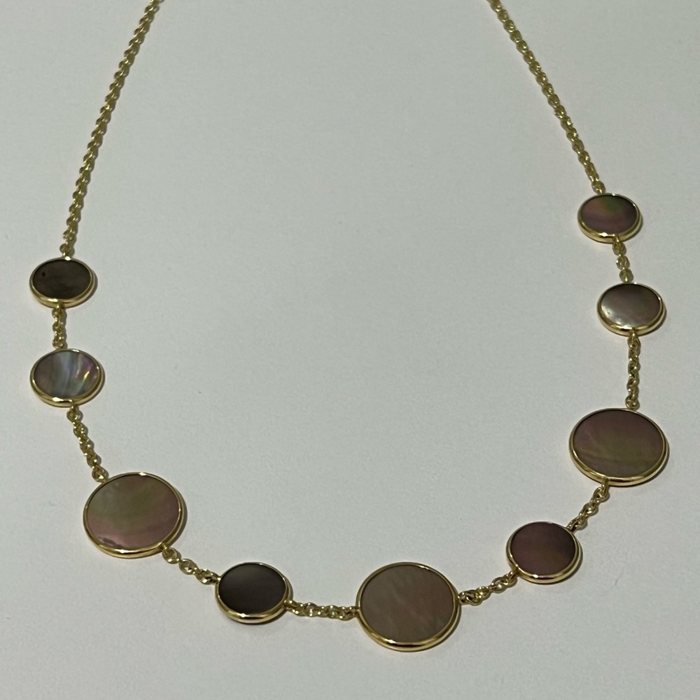 Ippolita Polished Rock Candy 18K Yellow Gold & Mother-Of-Pearl Necklace π - Picture 8 of 14